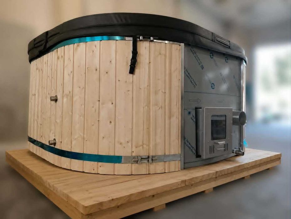 jacuzzi, balia ogrodowa drewniana