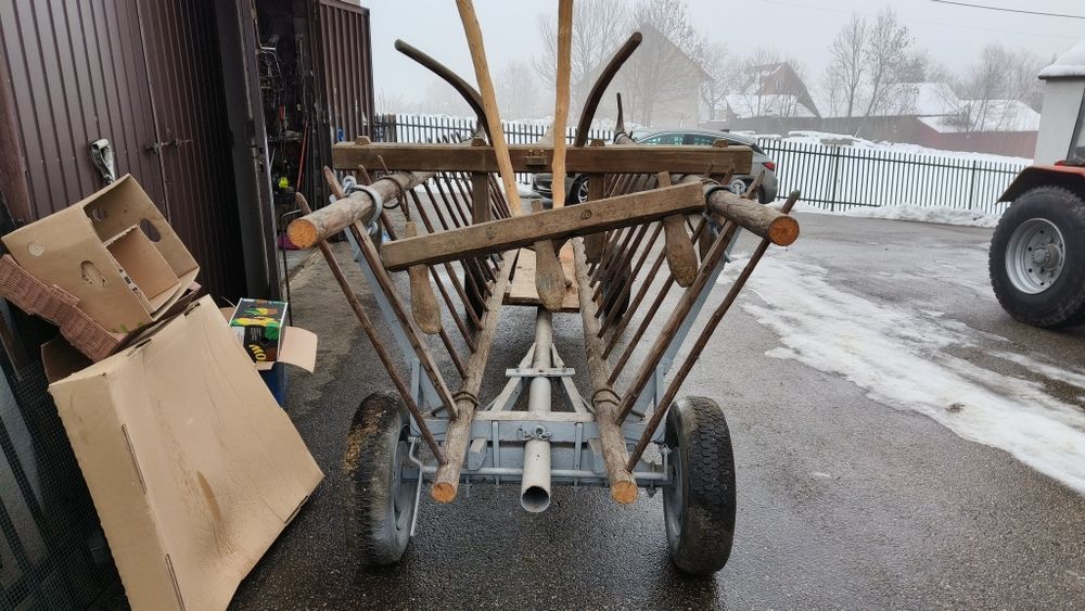 Wóz konny drabiniasty znaczniki do ziemniaków