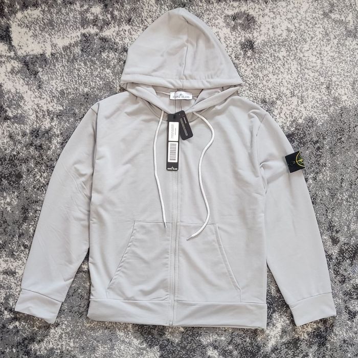 РОЗПРОДАЖ! Зіп-худі Stone island | Кофта Стон Айленд сіра