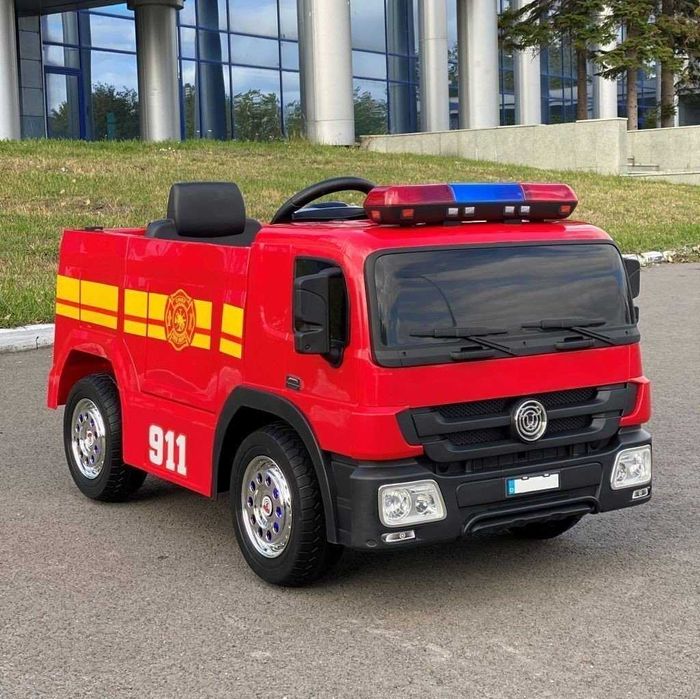 Wóz Strażacki MAN Auto AKUMULATOR Ciężarówka Straż Pożarna RC 2 DZIECI