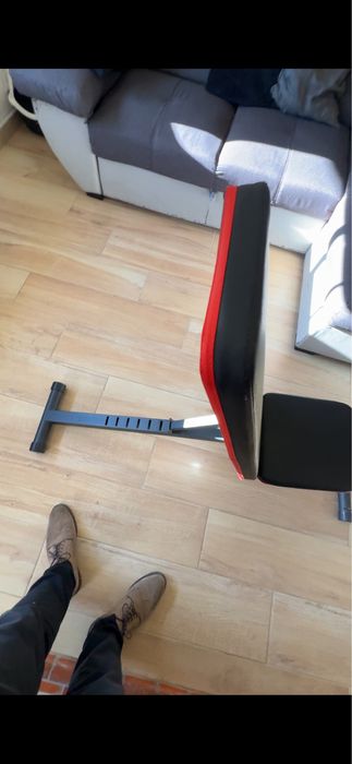 Banco Ginasio + Conjunto Halteres Musculação 20kg
