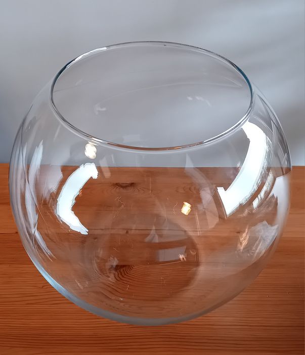 Aquário globo de vidro