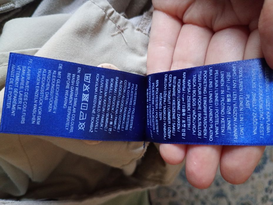 Lniane luźne spodnie GANT