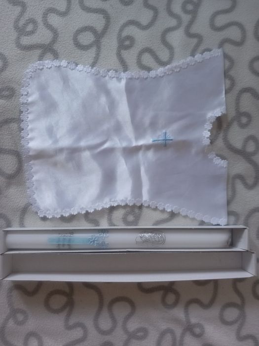 Szatka do chrztu+swieca