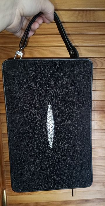 Барсетка мужская Mosart Custini из натуральной кожи морского ската.