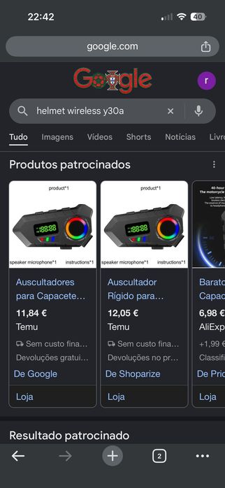 Auricular Kit mãos livres mota