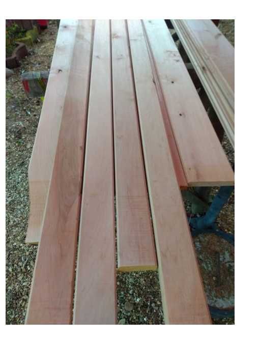 deski do sauny , boazeria olchowa, deski na ławkę do sauny