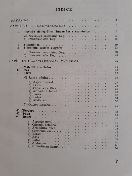 Estudos, ensaios e Documentos , A Entomofauna dos produtos armazenados