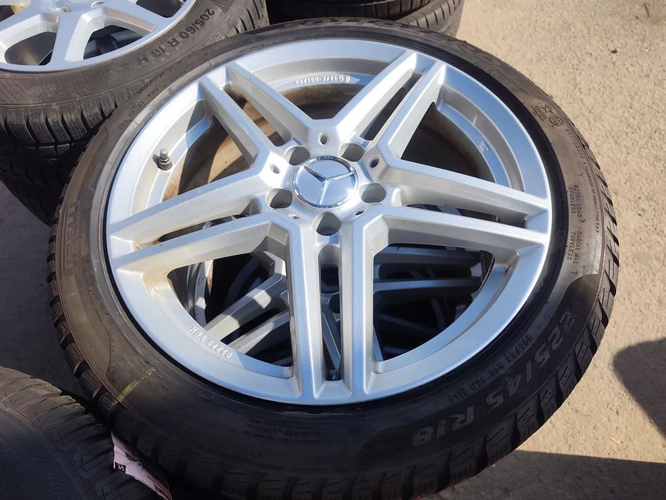 5x112 Felgi Aluminiowe Alufelgi 18 Koła Zimowe zima Mercedes A Klasa W169 W176 W177 B W245 W246 W247 CLA W117 A117 Br117 Br118 W118 C W204 W205 5,5mm 22r. Legnica ALU-RAD 225/45
