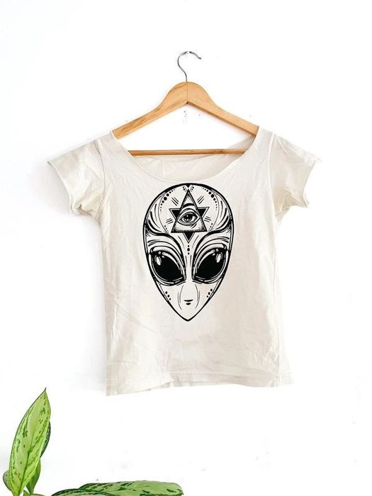 White Cotton T-shirt / Top XS