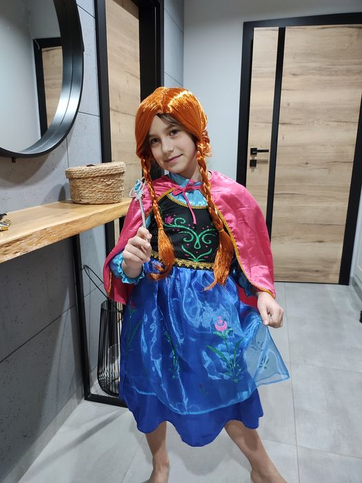 Anna Kraina Lodu nowa suknia, przebranie 7-9 lat