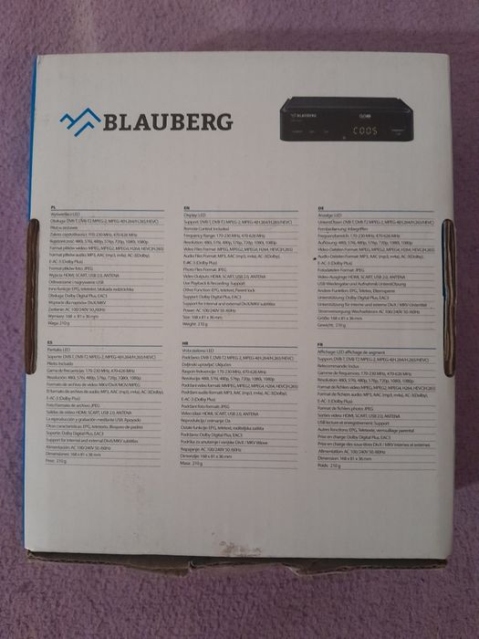 BLAUBERG DEKODER do Odbioru Naziemnej Telewizji Cyfrowej DVB-T/DVB-T