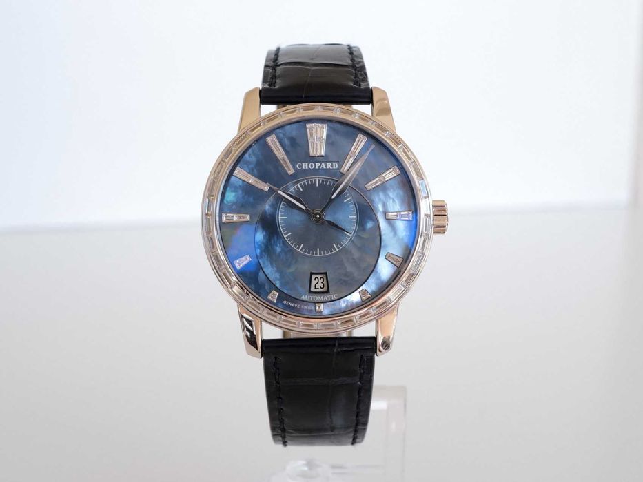 Chopard L.U.C Twin 18K White Gold Baguette Diamonds