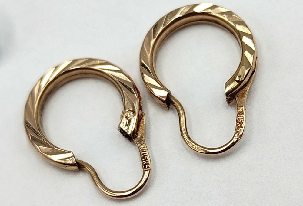 Klasyczne eleganckie i ponadczasowe Złote kolczyki kółka próba 585