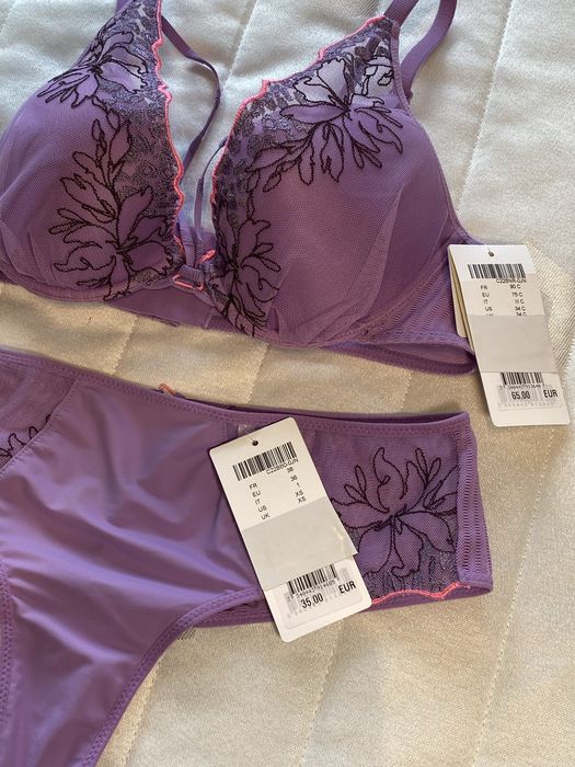 Chantelle Pulp SPICE  Komplet bielizny PUSH-UP 75C + S/36 – NOWY z metkami