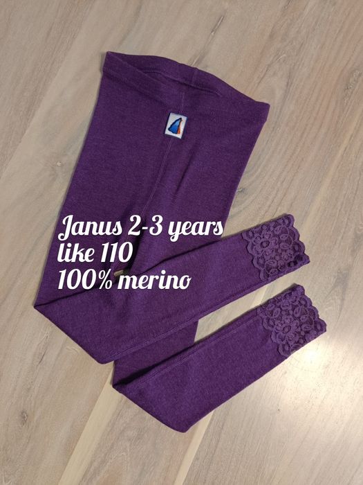 Janus wełniane legginsy merino 2-3 lata
