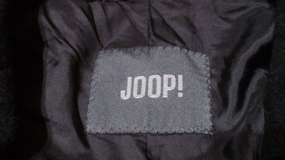Пальто шерстяное мужское черное Йооп вовняне чоловіче Coat Joop! р.ХL