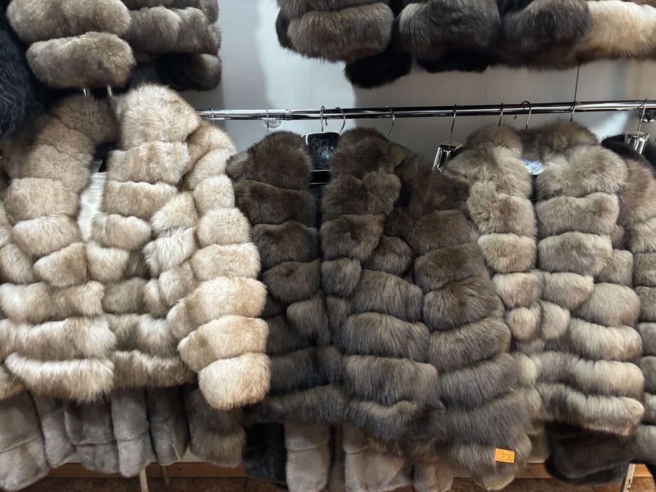 Шубка з натральна лами, шуба з песця