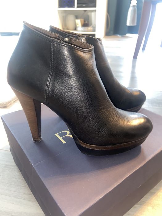 Botki kozaczki Ryłko 39 czarne skóra