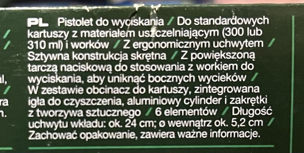 Pistolet do wyciskania