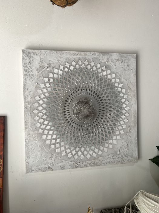 Silver Frame 70x70 cm