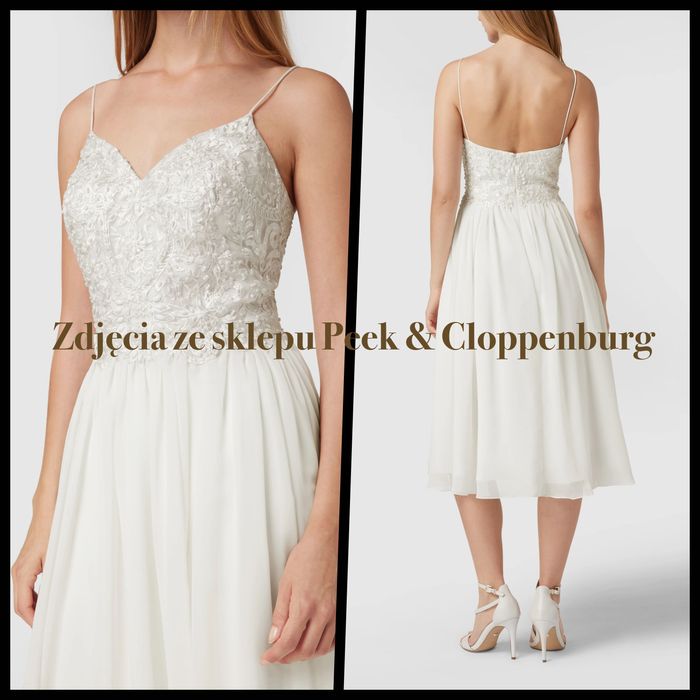 Laona Suknia ślubna z dekoltem w kształcie serca 34 / XS nowa z metką