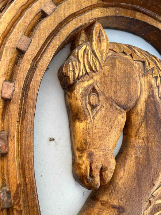 Резная вешалка 51*39см / Вешалка для одежды / Ключница /  из дерева