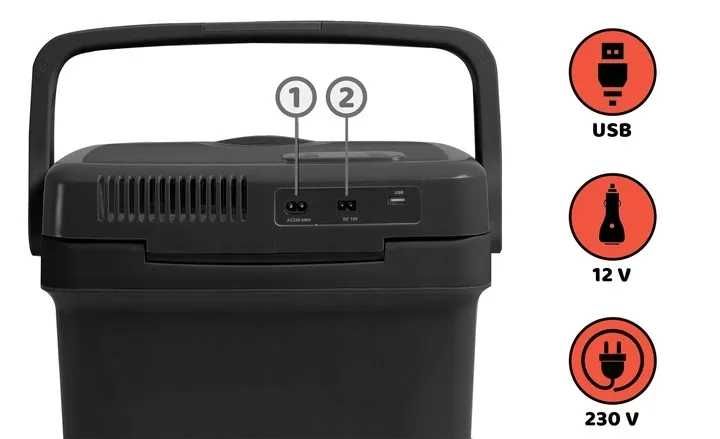 Lodówka turystyczna samochodowa 29L 12V/230V NOWA SOLIDNA! + EBOOK GRATIS