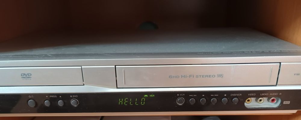 LG V180 combo 2w1 DVD + VHS recorder