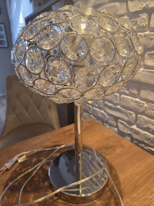 Lampa stojaca Krysztalowym kloszem
