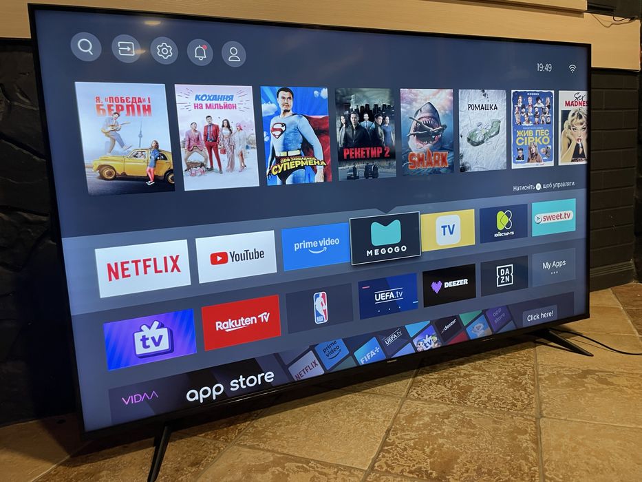 Телевізор Hisense 65 smart tv 4k HDR