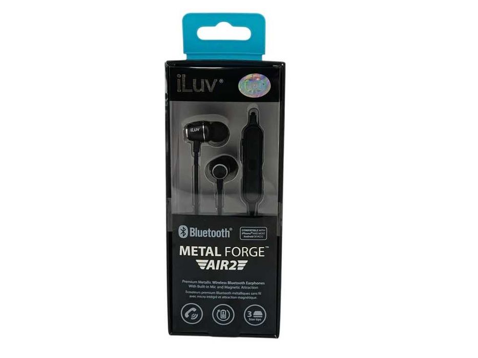 Słuchawki douszne bezprzewodowe ILUV METAL FORGE AIR2 CZARNE