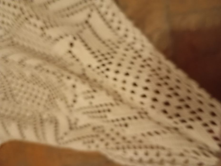 Toalha em renda feita á mão