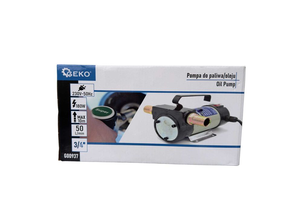 Geko mini pompa do spuszczania paliwa, ropy i oleju 230V 180W – G00937