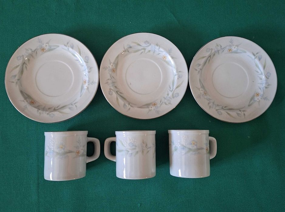 3 Antigas Chávenas de café orientais Lisheng