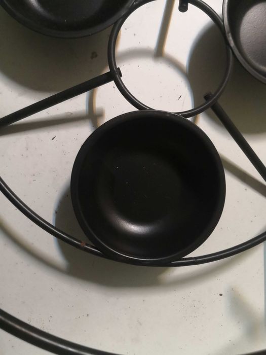 Grelhador de mesa em pedra com sup. metálico
