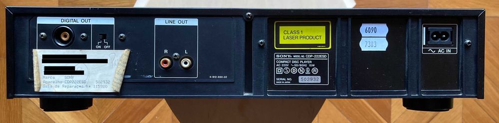 Sony CDP-222ESD – Leitor de CD High-Fi, muito bom estado