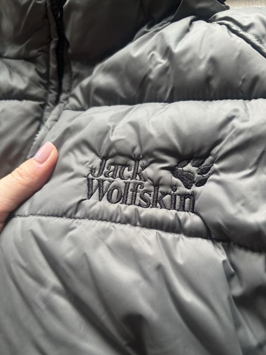 Szara damska kurtka pikowana Jack Wolfskin Rozmiar M