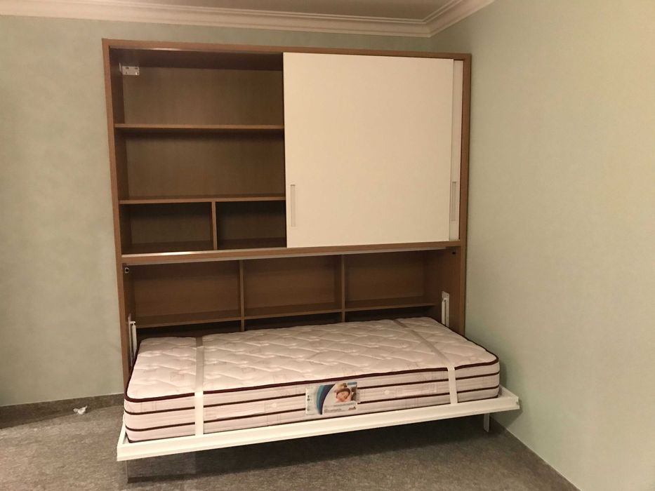 Cama de Parede (Murphy Bed) + Colchão Ortopédico Ortoflex - Estado Impecável Odivelas