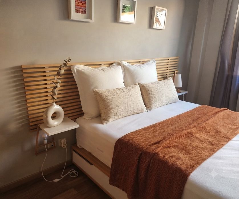 Cama e cabeceira MANDAL