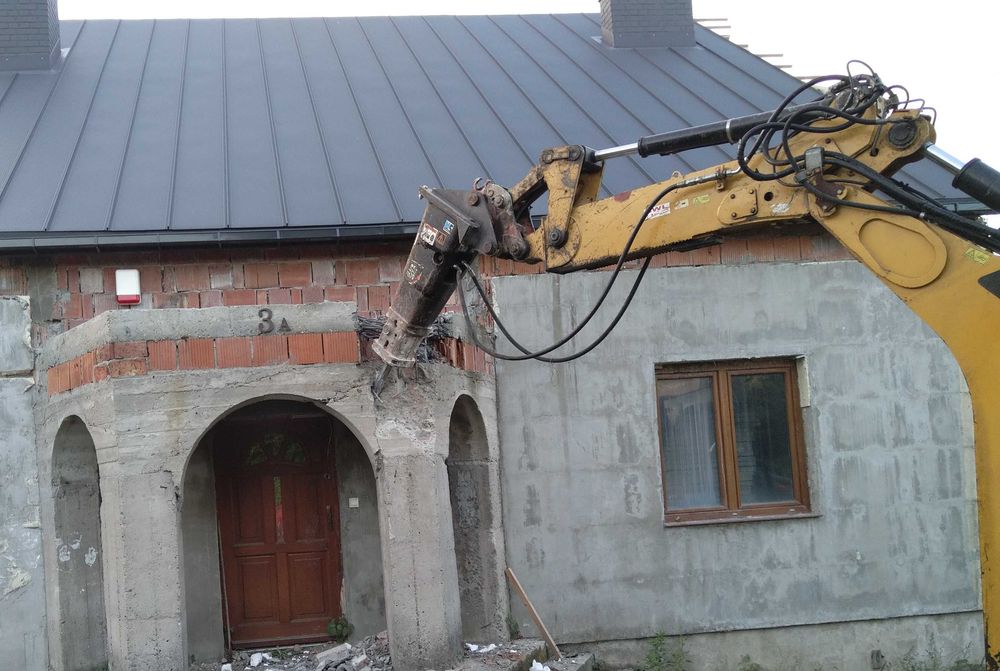 Usługi koparko - ładowarką, koparką kołową - transport, kucie