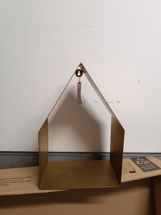 Prateleira 25x15x36 cm dourada