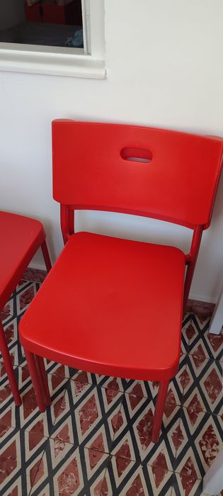4 Cadeiras vermelhas IKEA