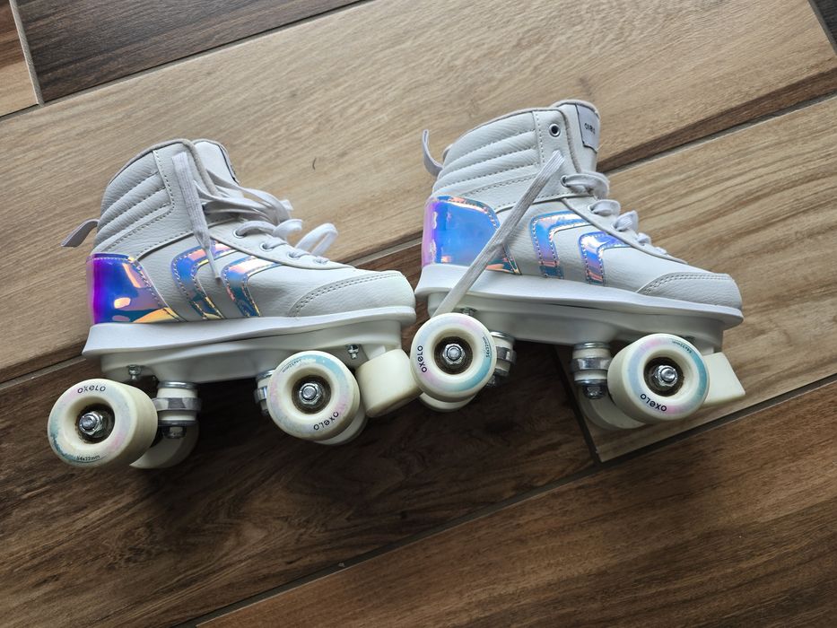 Wrotki 2letnie Oxelo dla dziewczynki 33-34 22cm