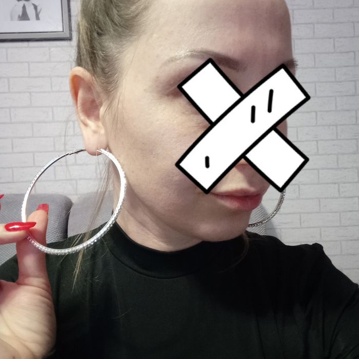 Duże koła kolczyki srebrne w cyrkonie