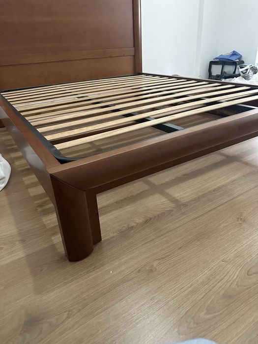 Cama de casal madeira maciça 160cm