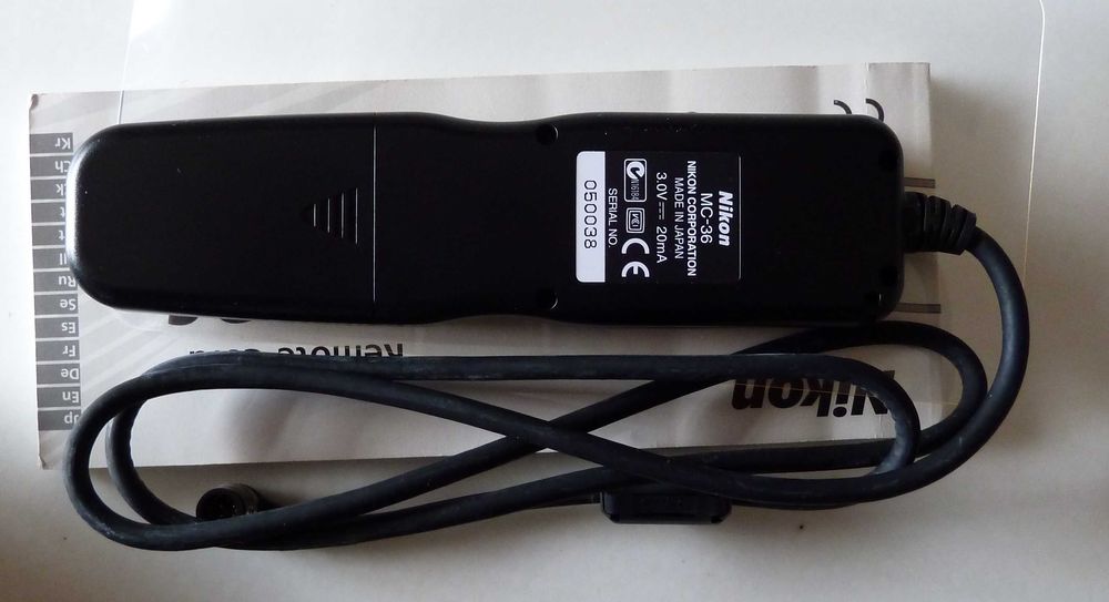 Nikon MC-36 controlo remoto e temporizador até 100 horas. (como novo)