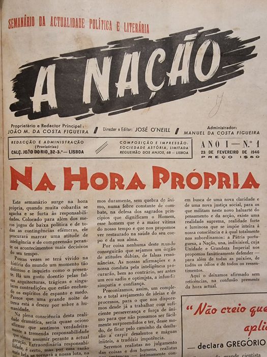 Revistas e jornais antigos - Cavaleiro Andante - Cine Mundial - Enciclopédia Bloch - Armorial do Ultramar Português