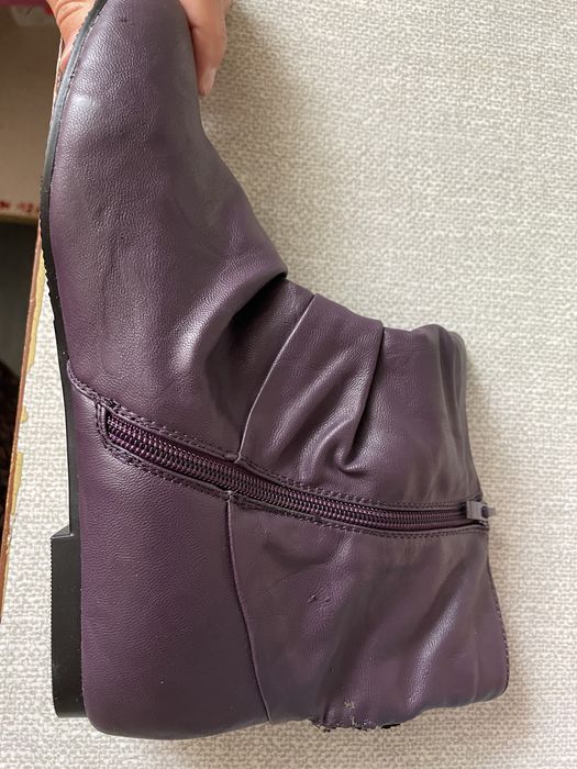 Botki / jesienne / śliwkowe
