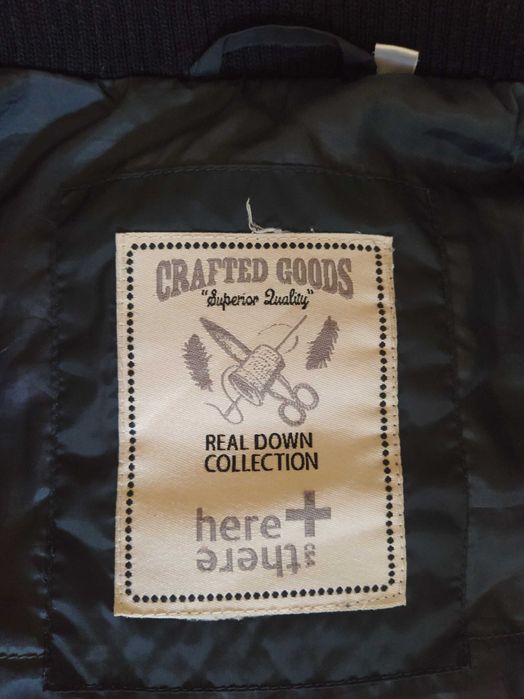 Зимовий натуральний пуховик на хлопчика на зріст 140-150